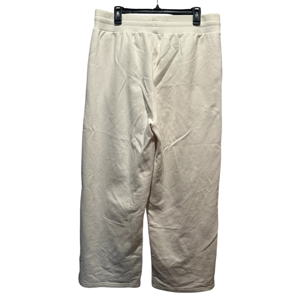 Puma Cream Wide-Leg Sweatpants with Gold Logo Size XL - Picture 3 of 7